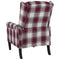 fauteuil stof rood