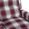 fauteuil stof rood