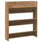 Wandschoenenkast 80x18x90 cm bewerkt hout artisanaal eikenkleur