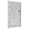 Poort 105x180 cm grasontwerp cortenstaal