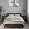 Nachtkastjes 2st wandgemonteerd 40x31x39,5cm bruin eikenkleurig