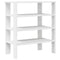 Schoenenrek 61x32x70 cm bewerkt hout wit