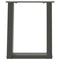 Salontafelpoten 2 st U-vormig 28x(42-43) cm staal antraciet