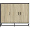 Dressoir 94x35x76 cm bewerkt hout sonoma eikenkleurig