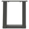 Salontafelpoten 2 st U-vormig 30x(30-31) cm staal antraciet