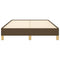 Bedframe zonder matras 120x200 cm stof donkerbruin
