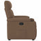 Fauteuil verstelbaar stof bruin