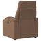 Fauteuil verstelbaar stof bruin
