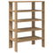 Schoenenrek 61x32x87,5 cm bewerkt hout artisanaal eikenkleur