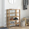 Schoenenrek 61x32x87,5 cm bewerkt hout artisanaal eikenkleur