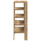 Schoenenrek 61x32x87,5 cm bewerkt hout artisanaal eikenkleur