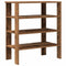 Schoenenrek 61x32x70 cm bewerkt hout oud houtkleurig