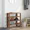 Schoenenrek 61x32x70 cm bewerkt hout oud houtkleurig