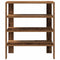 Schoenenrek 61x32x70 cm bewerkt hout oud houtkleurig