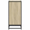 Boekenkast 40x35x76 cm bewerkt hout sonoma eikenkleurig