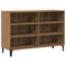 Dressoir 103,5x35x70 cm bewerkt hout artisanaal eikenkleurig