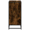 Boekenkast 60x35x76 cm bewerkt hout gerookt eikenkleurig