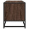 Tv-meubel 100x34,5x40 cm bewerkt hout metaal bruin eikenkleur