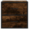 Nachtkastjes 2st wandgemonteerd 40x31x39,5cm gerookt eikenkleur