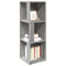 Hoekkast 33x33x100 cm bewerkt hout grijs sonoma eikenkleurig