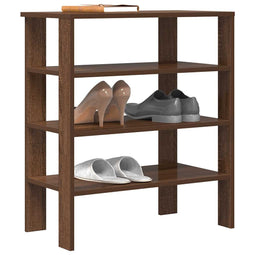 Schoenenrek 61x32x70 cm bewerkt hout bruin eikenkleur