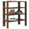 Schoenenrek 61x32x70 cm bewerkt hout bruin eikenkleur