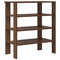 Schoenenrek 61x32x70 cm bewerkt hout bruin eikenkleur