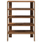 Schoenenrek 61x32x87,5 cm bewerkt hout oud houtkleurig