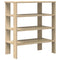 Schoenenrek 61x32x70 cm bewerkt hout sonoma eikenkleurig