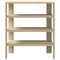 Schoenenrek 61x32x70 cm bewerkt hout sonoma eikenkleurig