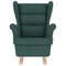 Schommelstoel 74x90x102 cm stof donkergroen
