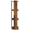 Boekenkast 3-laags 60x30x120 cm bewerkt hout oud houtkleur