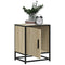 Nachtkastjes 2st 40x31x50cm bewerkt hout en metaal sonoma eiken