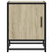 Nachtkastjes 2st 40x31x50cm bewerkt hout en metaal sonoma eiken