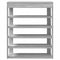 Schoenenrek 80x30x98 cm bewerkt hout grijs sonoma