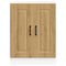Spoelbakonderkast Kalmar 60x46x81,5 cm hout artisanaal eiken