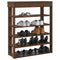Schoenenrek 80x30x98 cm bewerkt hout bruin eikenkleur