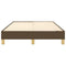 Bedframe zonder matras 120x200 cm stof donkerbruin