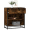 Dressoir 68x35x76 cm bewerkt hout gerookt eikenkleurig
