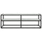 Tv-meubel met wit marmerglas 120x40x40 cm zwart