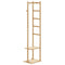 Kapstok met haken en schappen 38,5x30x156 cm bamboe