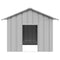 Hondenhok met dak 131x101x102 cm gegalvaniseerd staal