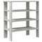 Schoenenrek 61x32x70 cm bewerkt hout betongrijs