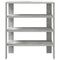 Schoenenrek 61x32x70 cm bewerkt hout betongrijs