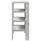 Schoenenrek 61x32x70 cm bewerkt hout betongrijs