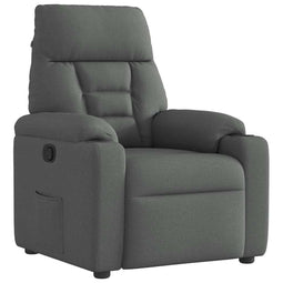 Fauteuil verstelbaar stof donkergrijs