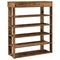 Schoenenrek 80x30x98 cm bewerkt hout oud houtkleurig