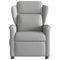 Fauteuil verstelbaar stof wolk grijs