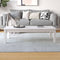 Salontafel 110x50x30 cm massief grenenhout wit