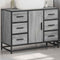 Wastafelkast 80x33x60 cm bewerkt hout grijs sonoma eikenkleurig
